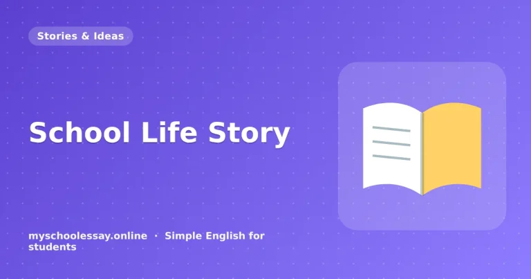 School Life Story: The Last Bench Star (with Moral) - school essay guide with icon and key points for students